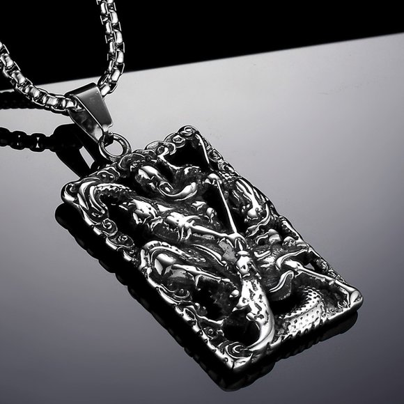 ❤️Tibetan retro ethnic broadsword pendant necklace for women/men, N90201P174 - Picture 5 of 8